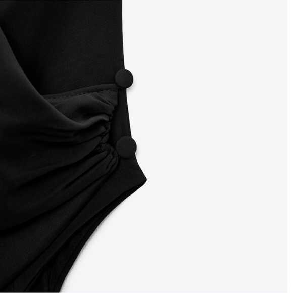 Zara Strappy Draped Bodysuit New Small - Picture 8 of 10